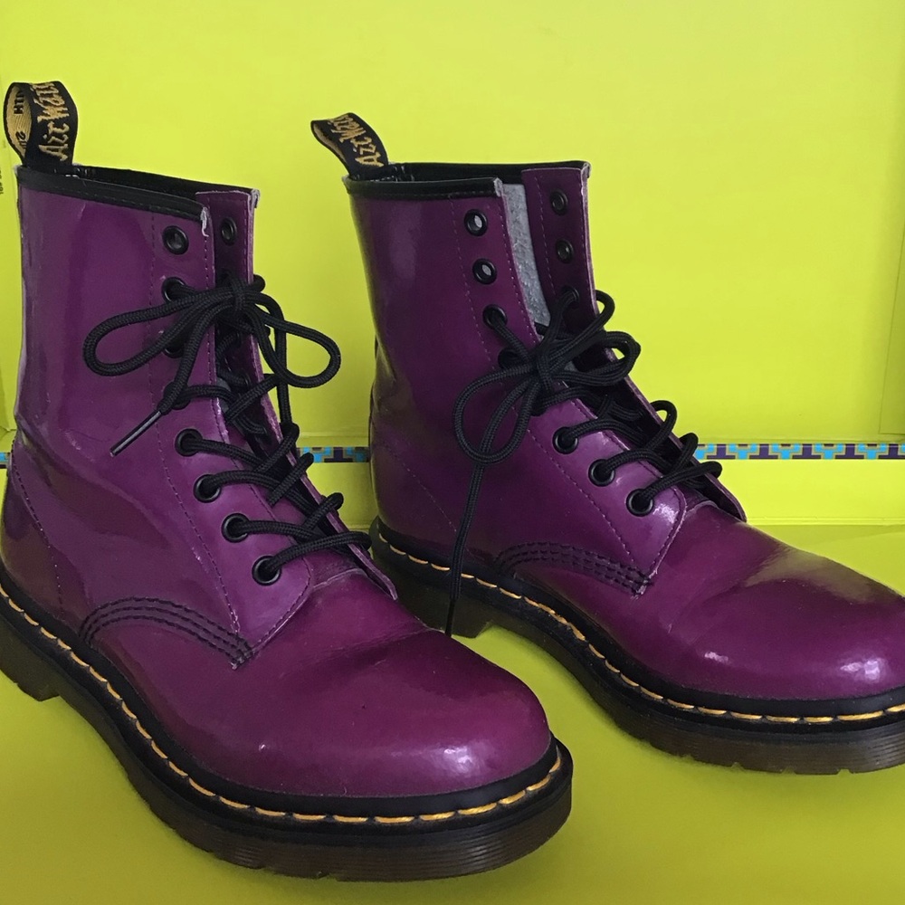 Dr. Martens Vibrant Purple Lace-Up Boots